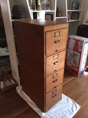 Antique Oak File Cabinet