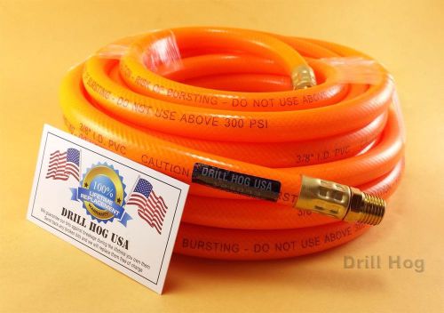 Drill hog usa 3/8&#034; x 25&#039; hog-flex 25&#039; foot air hose 3/8&#034; hose lifetime warranty for sale