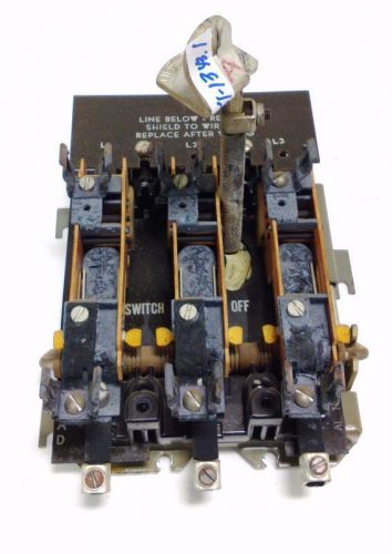 GENERAL ELECTRIC  DISCONNECT SWITCH AL THC-32