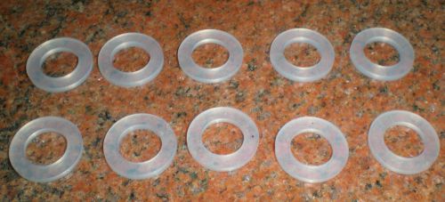 washer, 16mm OD, 9mm hole, 1.65mm thick, silicon,  1017x10pc lot