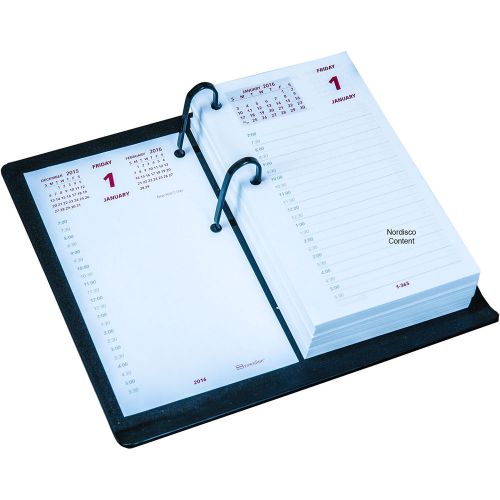 2016 Desk Calendar Pad With Base, 17 Style, Page Size: 6 x 3-1/2&#034;