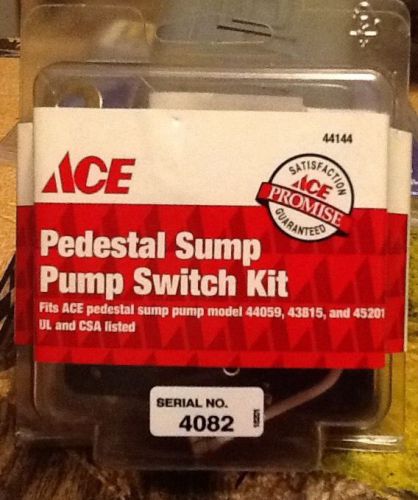ACE Pedestal Sump Pump Switch Kit NIP 44144
