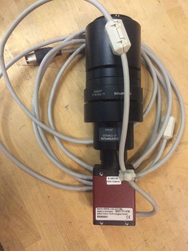 Olympus Microscope Mount With Marlin F-033C Camera Firewire Allied Vision Tech