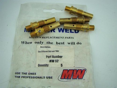 MASTER WELD GAS DIFFUSER FIXED NOZ SUIT TW2  MW 52FN (5 COUNT)