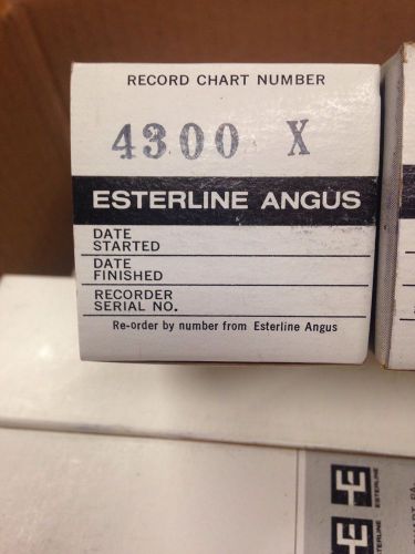 24 Rolls Of Esterline Angus 4300 X Chart Paper. NOS / New