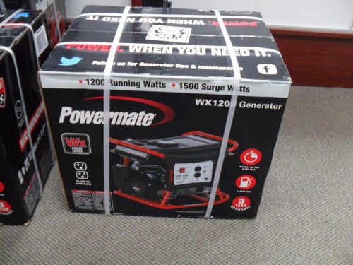 NEW Powermate WX1200 Gas Powered Portable Generator with Manual Start 1,200-watt