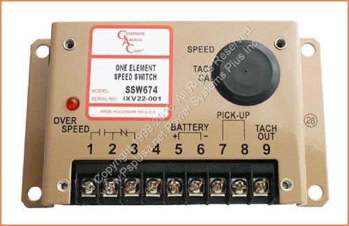 GAC SSW Series SSW674 Governors America Corp One Element Speed Switch Overspeed