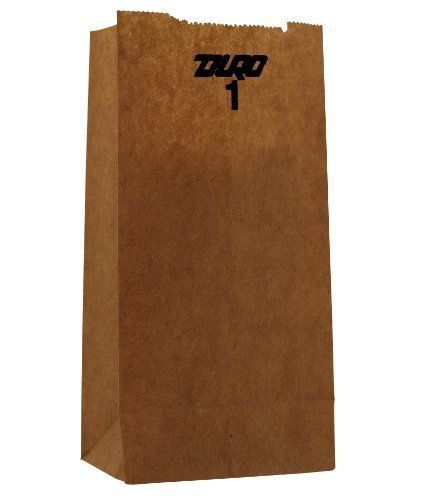 Duro grocery bag, kraft paper, 1 lb capacity, 3-1/2&#034;x2-3/8&#034;x6-7/8&#034; 500 ct, id# for sale