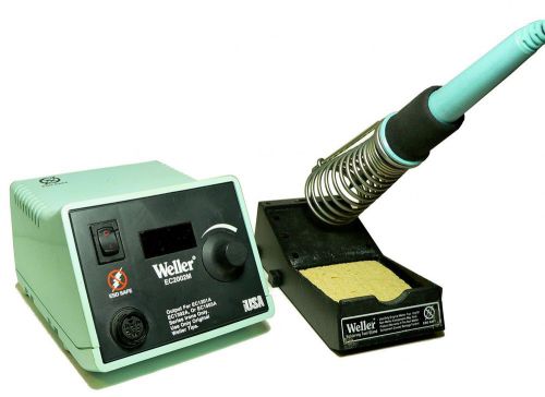 Weller ec2002m soldering station with ec1201a iron, stand &amp; wcm1 calbration unit for sale