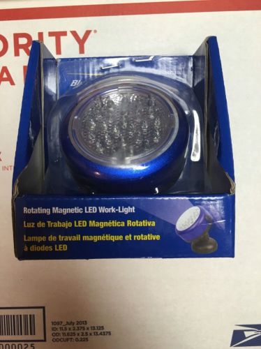 New Blue Point High Output 24 LED Magnetic Swivel Base Work Light