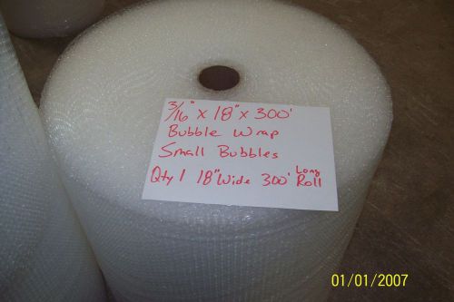 3/16&#034; WP small Bubble. Wrap my Padding Roll. 300&#039; x 18&#034; Wide 300FT Perf 12&#034;