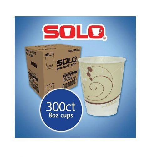 Solo Hot &amp; Cold Cups 8oz Capacity 300 Count Symphony Design New Brand