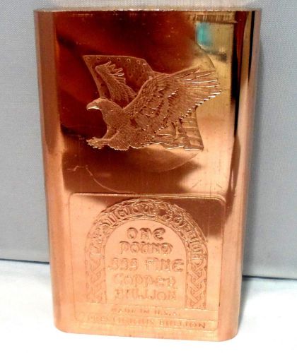5 lbs. eagle flag .999 copper bullion art bar ingots free shipping for sale