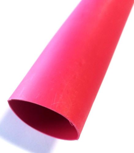 1&#034; Red 3:1 Glue Lined Marine Heat Shrink Tube Adhesive U.S.A MADE (1 FOOT)