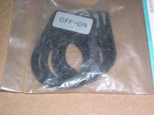 Siemens, &#034;off-on&#034; legend plates, p30lps50, lot of 4 for sale