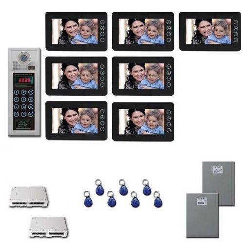 Multitenant Video Intercom Seven 7 inch color monitors door panel