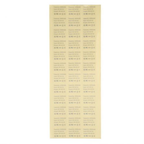 1 Sheet (36 Labels)1 Rectangle Clear  for Portable Power Supply Inkjet Labels OE