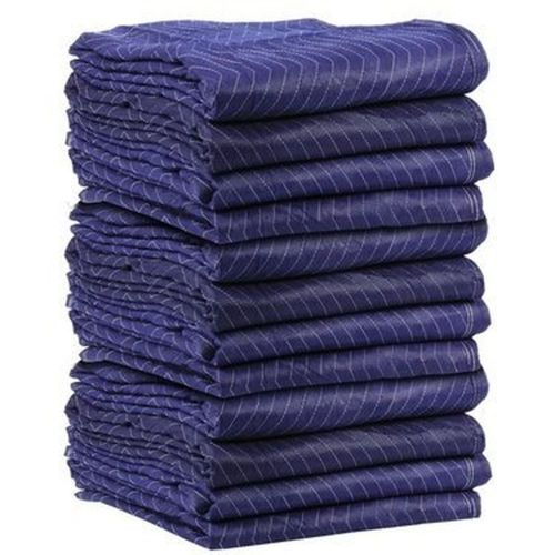 Cheap Cheap Moving Boxes - Pro Moving Blankets (12-Pack) - 72&#034; x 80&#034; - Blue /...