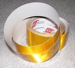 Reflective tape roll conspicuity Type 5 Reflexite V82 School Bus Yellow 2&#034;x10&#039;