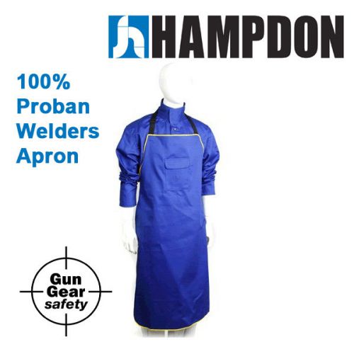 Royal blue proban welding apron ap7036 for sale