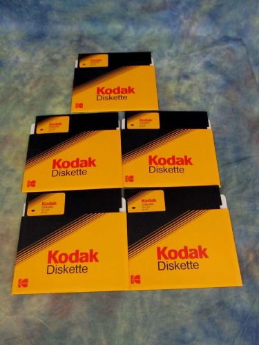 5 New Kodak Diskettes 1S - 2D 5 1/4&#034; Floppy Diskettes 5.25&#034; Diskettes