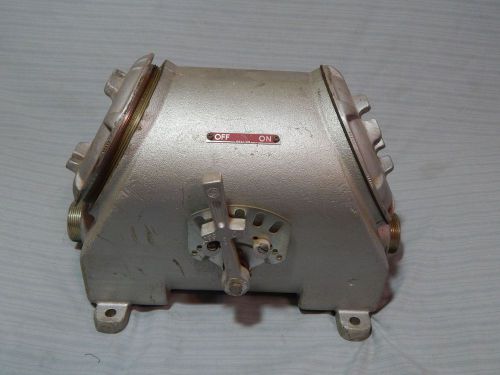 New crouse hinds fls 30364 explosion proof disconnect switch enclosure for sale