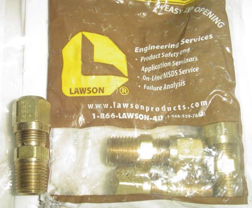 NEW~Lot of/ QTY (5) Lawson Brass DOT Comp - 84268 Nylon Male Connectors 3/8x1/4