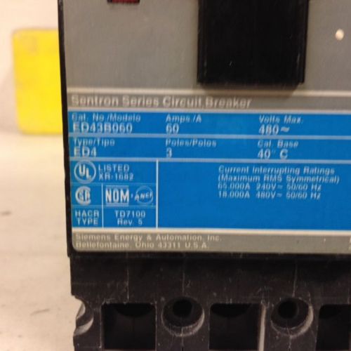 ED43B060 - Siemens Circuit Breakers