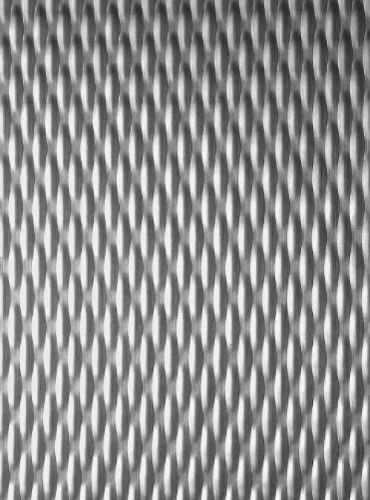Rigidized 5WL Pattern Unpolished Textured Stainless Steel Sheet, 0.024 Thick,