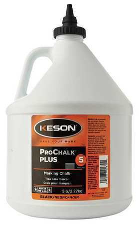 KESON PM105BLACK Marking Chalk, Waterproof, Black, 5 lb.