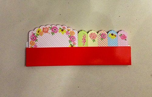 Sticky memo colorful floral print sticker post-it bookmark marker memo index tab for sale