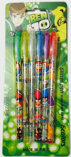 BEN 10 Glitter Pen With Super Fruit Scent  6 Colors