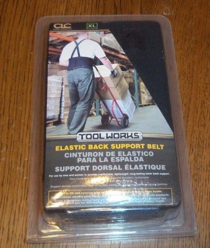 XL NEW, CLC TOOLWORKS ELASTIC BACK SUPPORT BELT Tool Works