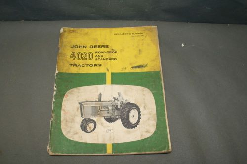 John Deere 4020 Row &amp; Standard Tractors  Operator&#039;s   Manual