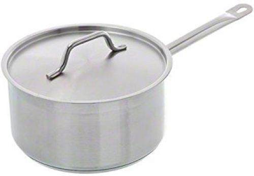 Update International (SSP-6) 6 Qt Induction Ready Stainless Steel Sauce Pan w/Co