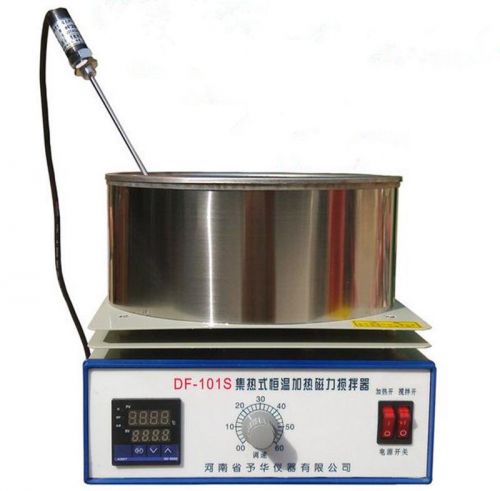 220V DF-101S Digital Heat-gathering Magnetic Stirrer Mixer Thermostat Hotplate