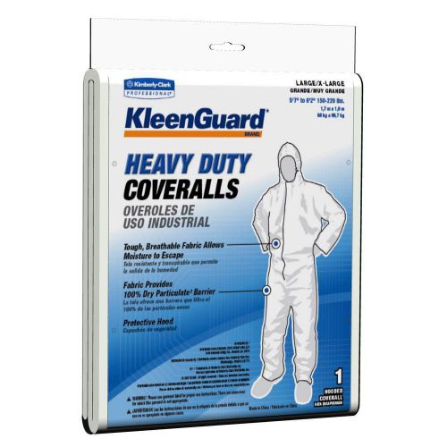 6 kleenguard painter&#039;s heavy duty coverall - large/x-large white ap 72423 for sale
