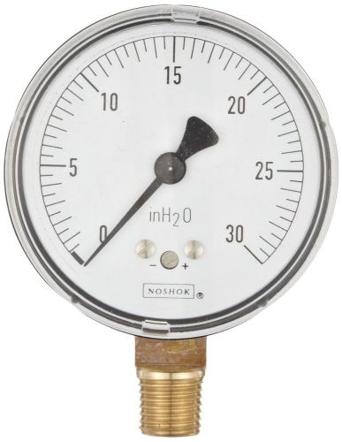 Noshok 200 series steel dry dial indicating low pressure diaphragm gauge with... for sale