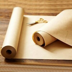 18&#034; x 1800&#034; (150 ft) Brown Kraft Paper Roll for Shipping Wrapping Arts Crafts