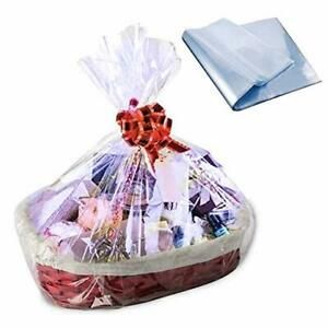 100PCS Shrink Wrap Bags for Gift Baskets,24x32 inches 2 Mil Thick PVC Heat