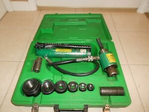 GREENLEE 7306 HYDRAULIC KNOCKOUT PUNCH SET 12&#034; TO 2&#034;