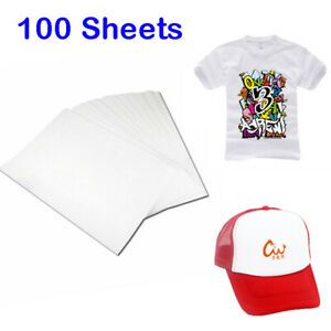 100 sheets A4 Heat Transfer Inkjet Printer Paper for Light Color T-Shirt Cotton