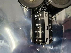 (Lot of 11) Panasonic Aluminum Electrolytic Capacitor 220uF 450V 85C Snap-In