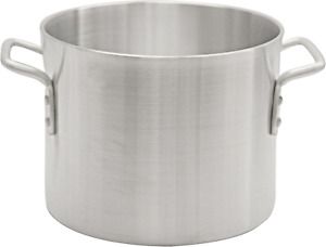 Thunder Group 32 Quart Aluminum Stock Pot, Silver