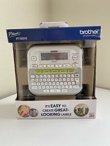 Brother P-touch PT-D210 Compact Label Maker NEW IN BOX White
