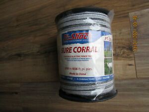 FI-Shock Sure Corral Portable Electric Fence Tape 1/2&#034; Polytape NEW