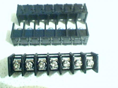 9     7 position thru hole barrier screw terminal barrier blocks .334 pin space for sale