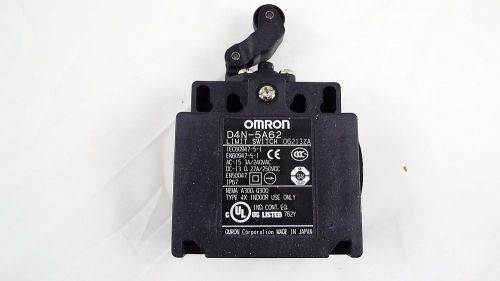 OMRON D4N-5A62 LIMIT SWITCH, ONE-WAY ROLLER ARM LEVER HORIZONTAL NIB