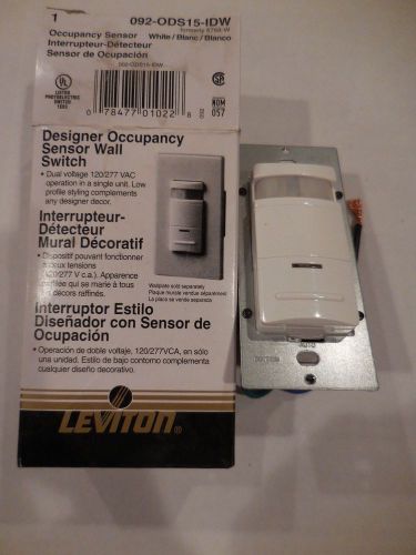 Leviton Designer Occupancy Sensor Wall Switch 092-ODS15-IDW White NEW IN BOX