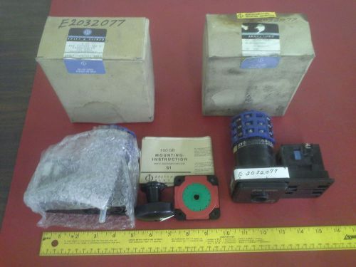 KRAUS &amp; NAIMER BLUE LINE C27420-700 E ROTARY SWITCH LOT OF 2 ONE NEW ONE USED